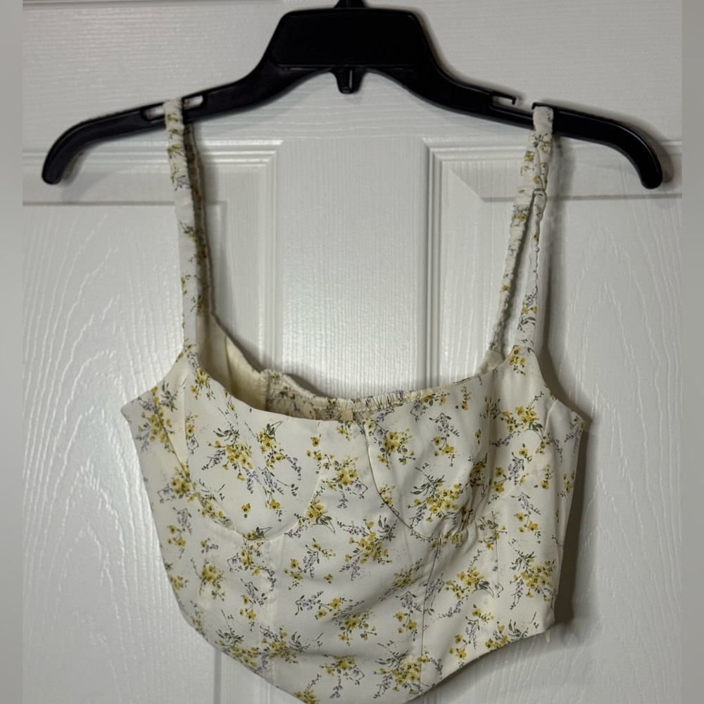 Pitaya Corset Crop Tank Top Size S NWT
